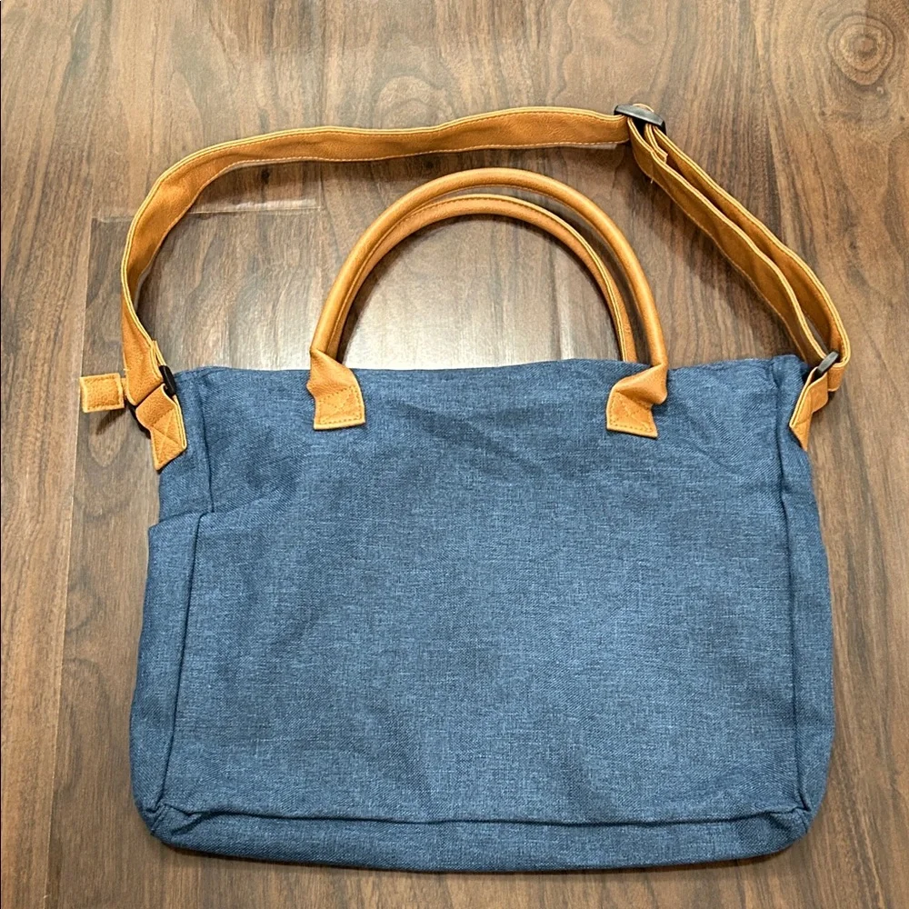 AARP Stylish Canvas Courier Tote Bag